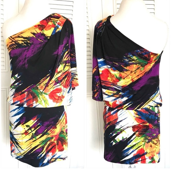 Artistic Print Mini Dress - Picture 5 of 5